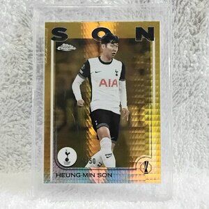 3/$25 Mint 2025 Topps Chrome Heung-Min Son Gold L.P. Euro Card 68!!